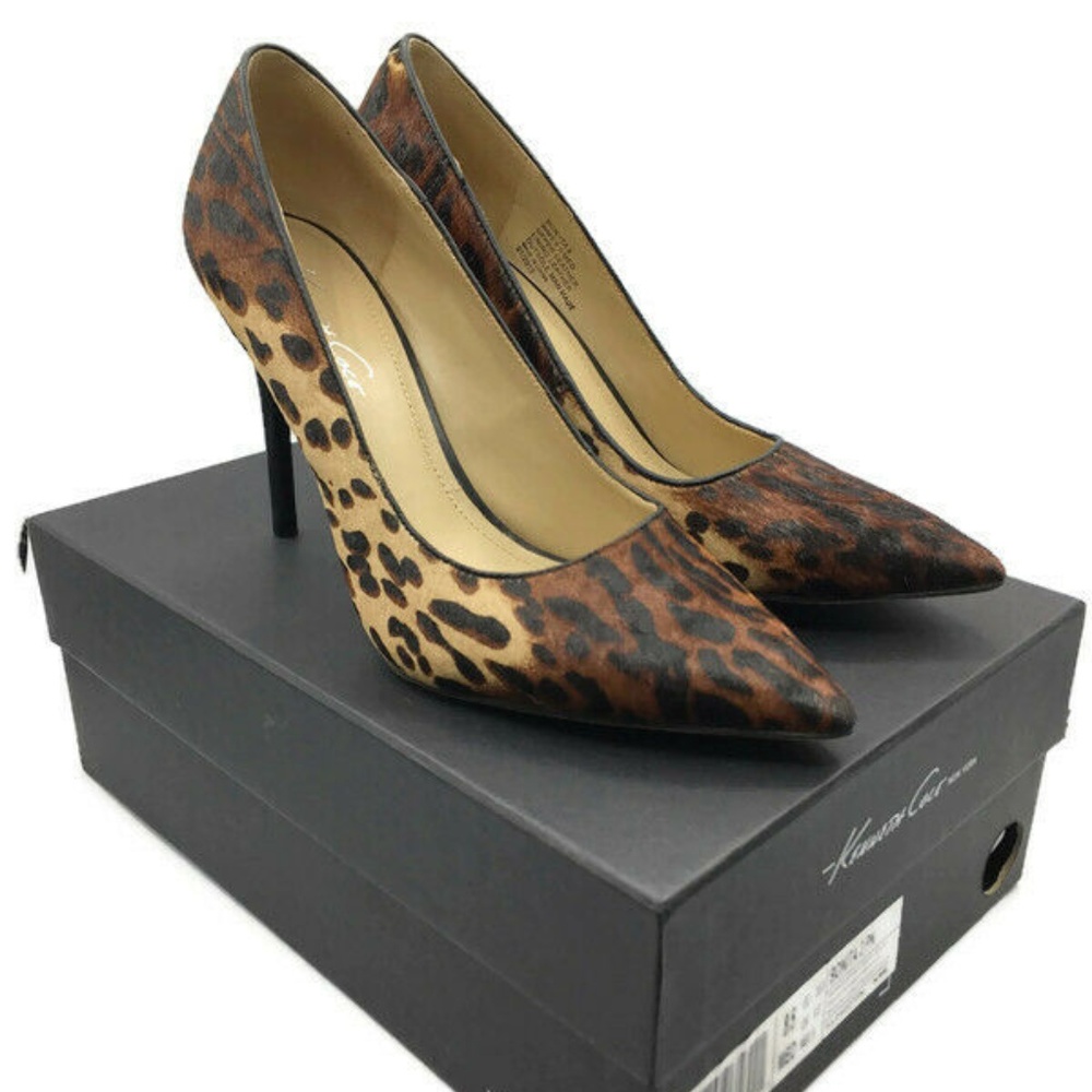 Kenneth Cole Bonita Calf Hair Leopard Print 8.5